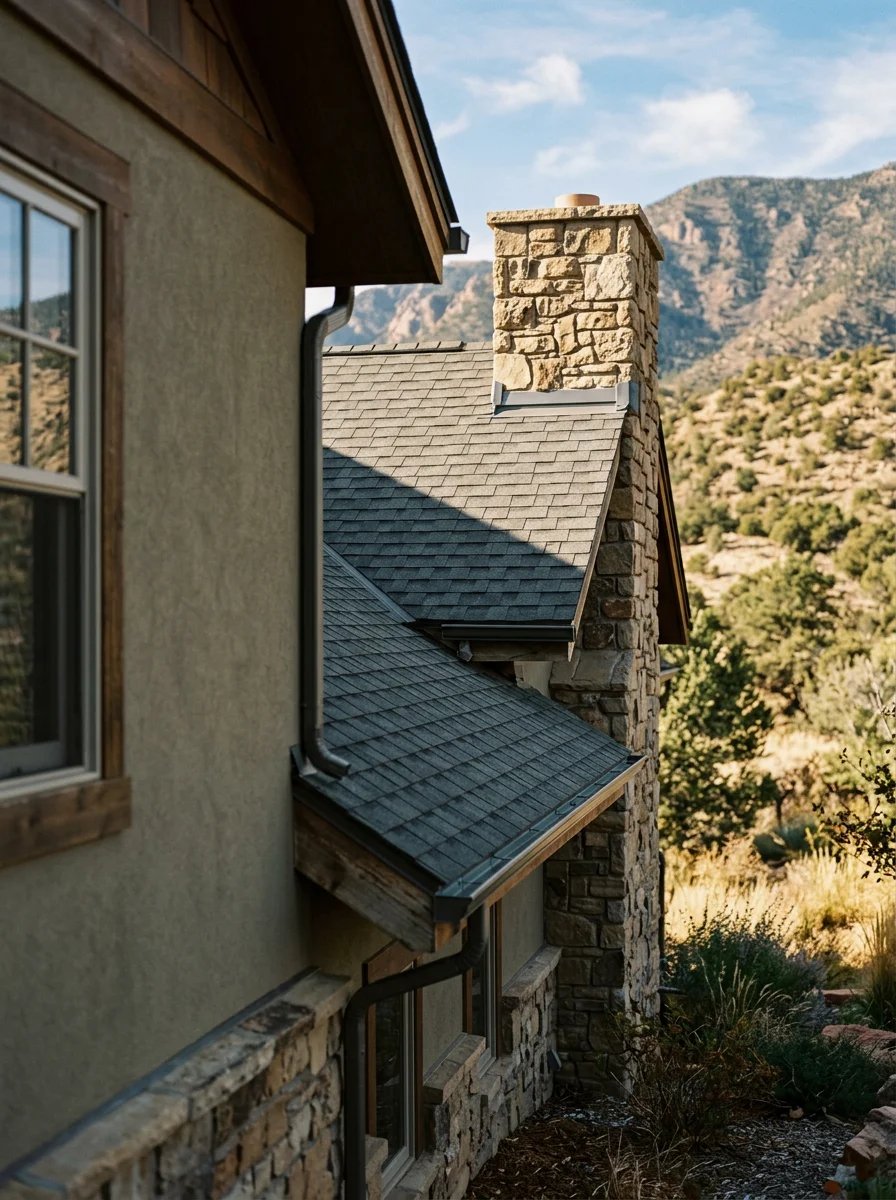 Close-up of a Colorado Springs home exterior showing quality workmanship and local architectural style.